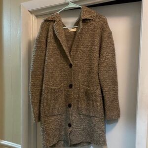 Altar'd State Taupe Knit Cardigan